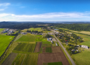 Overhead view of Chimacum Valley