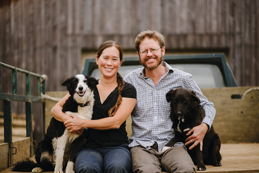 Hanako Myers and Marco Colby of Midori Farm. Photo by Jen Lee Light.